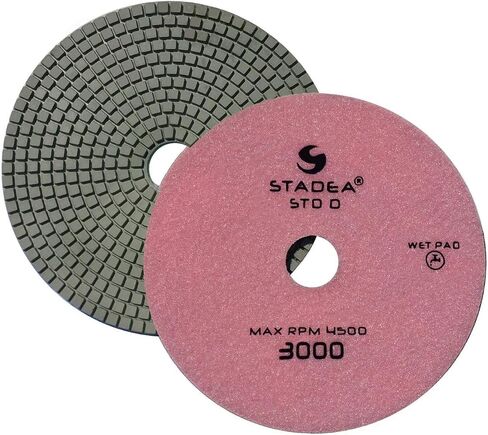 Stadea PPW251B Diamond Polishing Pad 7 Inch Grit 50 For Marble Concrete Stones Terrazzo Granite Floor Polishing in Kuwait