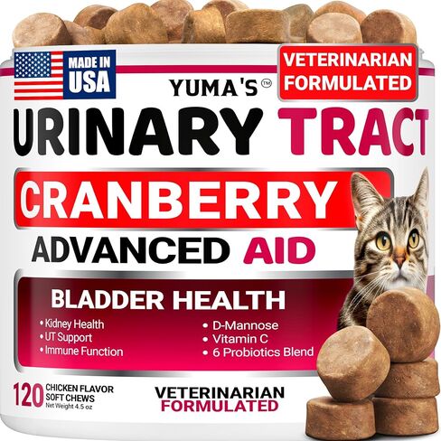 Cat Urinary Tract Health - Cranberry Supplement for Cats - Bladder Support in Kuwait
