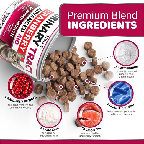 Cat Urinary Tract Health - Cranberry Supplement for Cats - Bladder Support in Kuwait