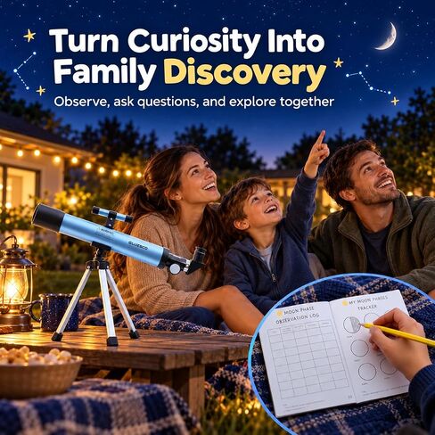 Telescope for Kids, 50mm 100x Set with Tripod in Saudi Arabia