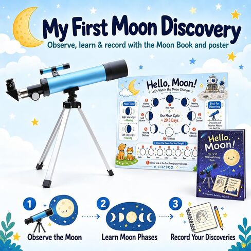 Telescope for Kids, 50mm 100x Set with Tripod in Saudi Arabia