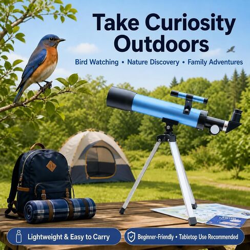 Telescope for Kids, 50mm 100x Set with Tripod in Saudi Arabia