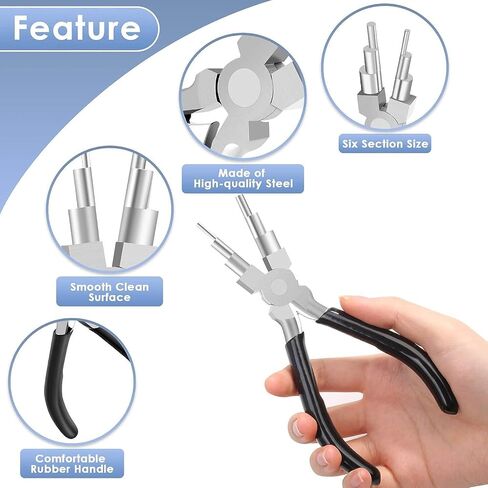 6 Inch Bail Making Pliers，6 Step High-Carbon Steel Bail Making Pliers in Saudi Arabia