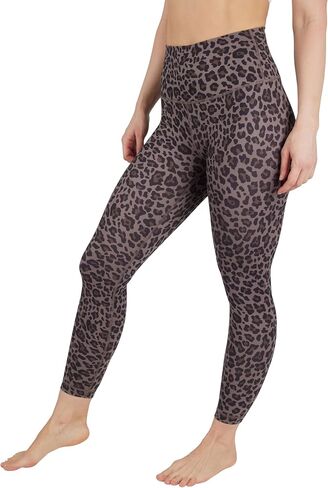 Yogalicious High Waist Squat Proof Criss Cross V-Back Ankle Length Leggings - Pacific Lux 25" - Small in Kuwait