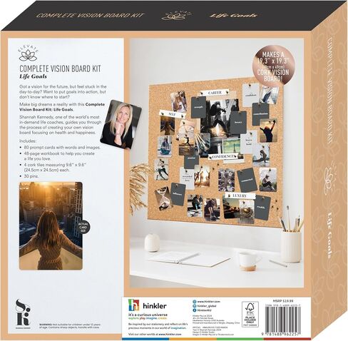 Elevate Hinkler Vision Board Kit - Shannah Kennedy Life Goals Set in Kuwait