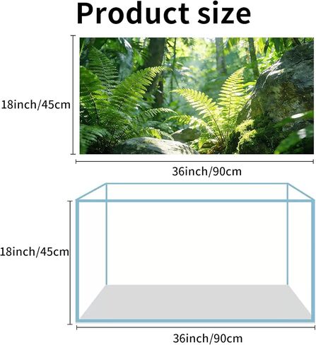COMSUN 4 Pack Terrarium Background, 36x18 Inch Polyester Reptile Background in Saudi Arabia