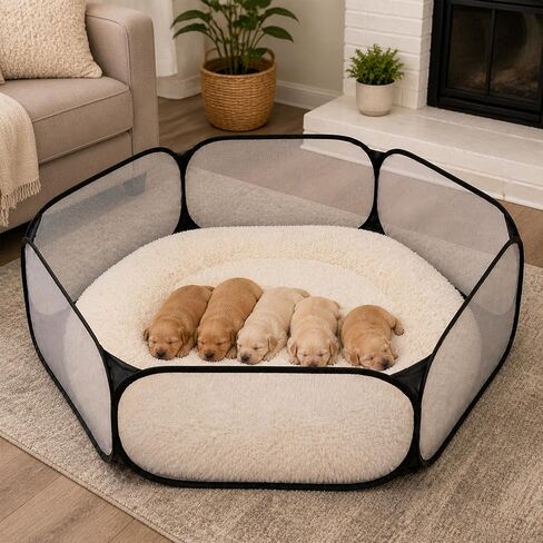 Cat Birthing Box - Whelping Box for Pregnant Cats & Dogs, Portable Foldable Whelping Pool for Pet with Storage Bag in Saudi Arabia