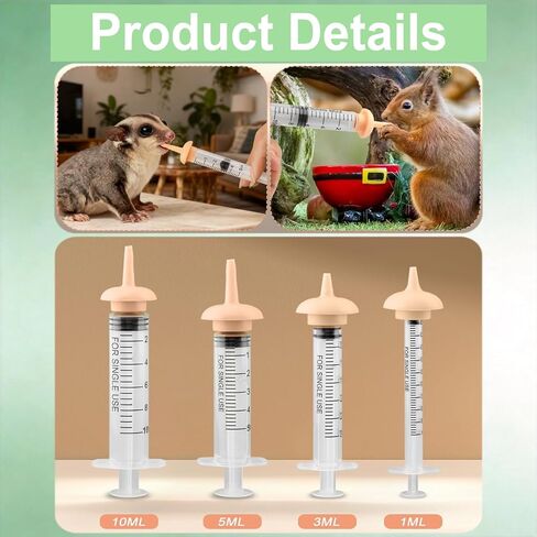 Pet Nursing Kit – Kitten Bottle Feeding Set with Nipples, Syringes, and Formula Dispenser for Newborn Puppies, Kittens, Baby Squirrels, and Other Small Animals in Kuwait