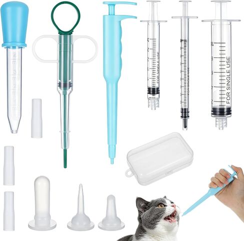 Lndip Cat Pill Shooter Pet Medicine Dispenser Soft Tip Tablet Pusher in Kuwait