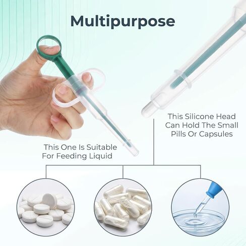 Lndip Cat Pill Shooter Pet Medicine Dispenser Soft Tip Tablet Pusher in Kuwait