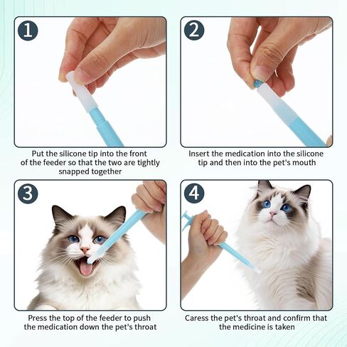 Lndip Cat Pill Shooter Pet Medicine Dispenser Soft Tip Tablet Pusher in Kuwait