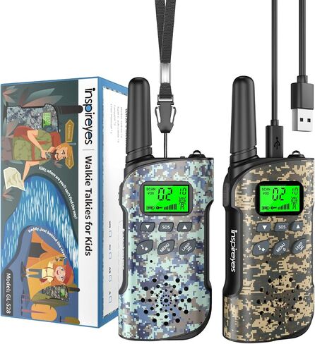 Inspireyes Kids Walkie Talkies, Rechargeable 3 Pack Long Range 2-Way Radios in Kuwait