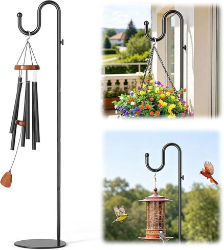 74" Shepherds Hook Stand: Hanging Bird Feeders, Wind Chimes, Plants in Saudi Arabia