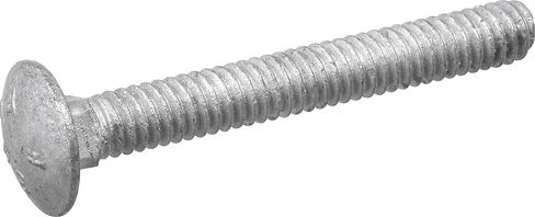Hillman Group Galvanized Carriage Bolt 5/16" x 5", 50 Count, Blunt Point, Alloy Steel, Self-Locking Round Head Fasteners, Wood and Metal, No Washer Needed, Rust-Resistant (812560) in Kuwait