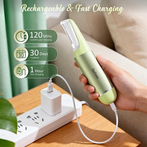 Dermaplane Razor for Women Face Sonic Edge Dermaplaning Tool, Pale Green in Kuwait
