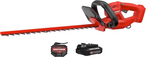 CRAFTSMAN V20 Cordless Hedge Trimmer with Battery and Charger Included, 20 in. Blade, Rechargeable Bush Trimmer Cordless, Lightweight (CMCHT810C1) in Saudi Arabia