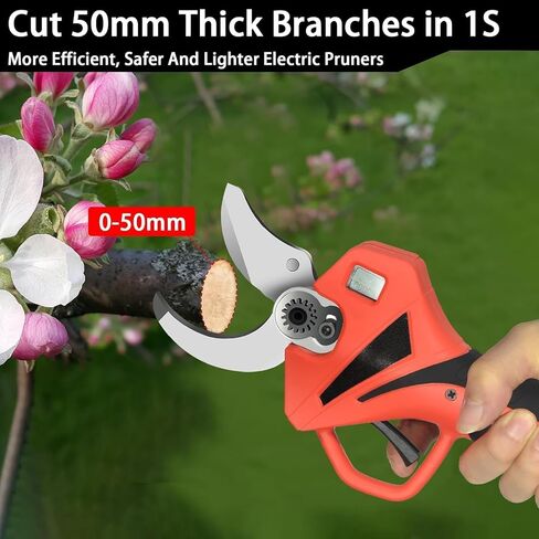 Cordless Electric Pruning Shears w/ SK5 Carbon Steel Blades, 1.57″ Cutting Diameter for Garden, Orchard, Vineyard, Shrub & Tree Trimming in Saudi Arabia