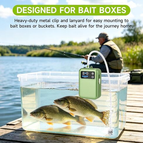 Fishing Bait Aerator with Touchless Motion Sensor, 5W in Kuwait