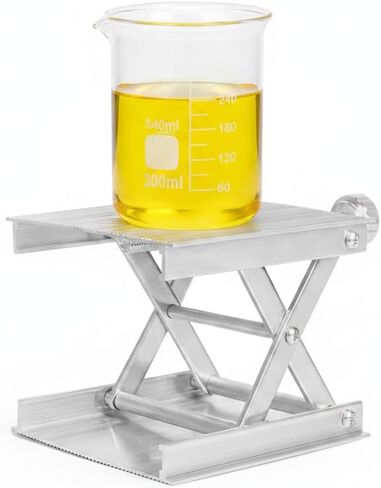 CALIDAKA Lab Scissors Jack, Stainless Steel Laboratory Support Jack Platform Lab Lift Stand Table, Lifting Platform Aluminum Alloy Measure Tool for Science Experiment Lab Stand in Saudi Arabia