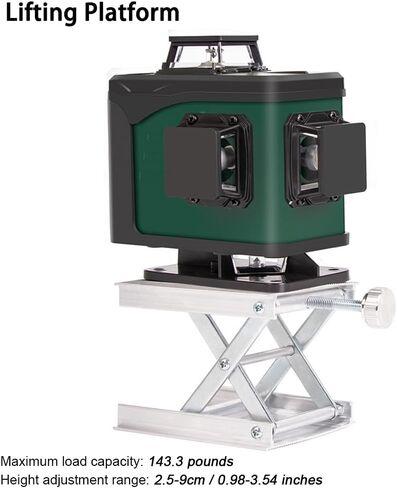CALIDAKA Lab Scissors Jack, Stainless Steel Laboratory Support Jack Platform Lab Lift Stand Table, Lifting Platform Aluminum Alloy Measure Tool for Science Experiment Lab Stand in Saudi Arabia