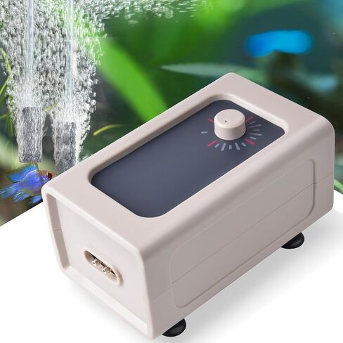 HITOP 5W/7W Large Aquarium Air Pump, 110GPH/160GPH Quiet and Powerful Fish Tank Air Pump, Adjustable Aquarium Oxygen Aerator for 20-300Gallon Tank/Hydroponics with Complete Accessories in Kuwait