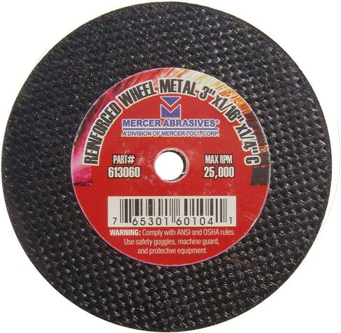 Mercer Industries 614030 - عجلات قطع 4 بوصة × 1/32 بوصة × 3/8 بوصة للمعادن (100 حزمة) in Kuwait