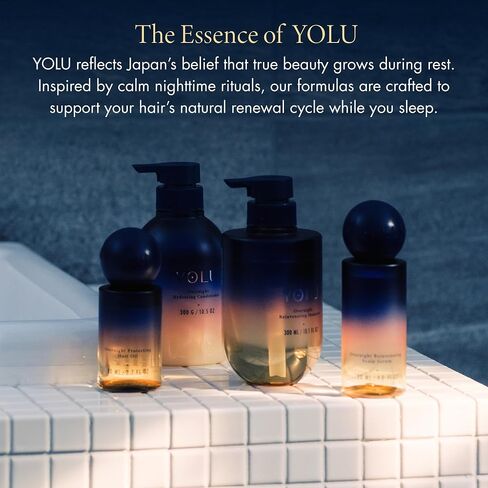 YOLU - Deep Conditioner for Damaged Hair - Japanese Overnight Hydrating Conditioner - Frizz Control Detangler with Tuberose - Fragrance of Neroli & Jasmine - 10.5 oz in Kuwait