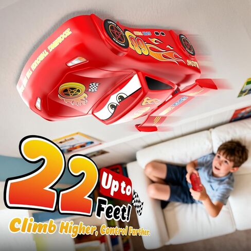 JOI MEW Lightning Wall Climbing RC Car, 360° Rotating Toy with DIY Stickers in Kuwait