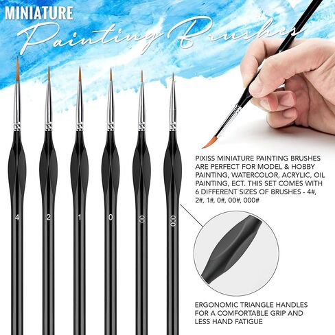 Testors Cement Plastic Model Glue Adhesive 2-Pack, 6 Fine Detail Miniatures Paint Brushes, Precision Crafting Knife with Extra Blades and Tips in Kuwait