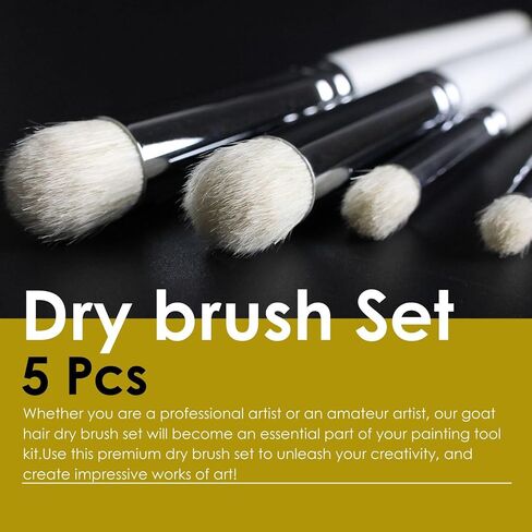 GACDR Dry Brush Miniature Painting, 5 Sizes Drybrush Set for Miniature 40k Citadel Model Paint,Hobby Detail Paint Brushes in Kuwait