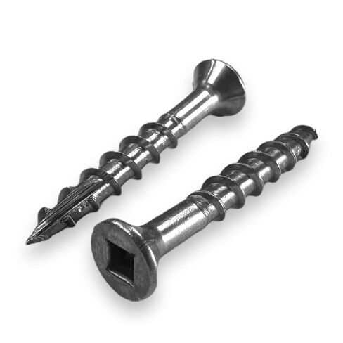 100 Qty #8 x 1-5/8" Stainless Steel Fence & Deck Screws - Square Drive Type 17 (BCP210) in Kuwait