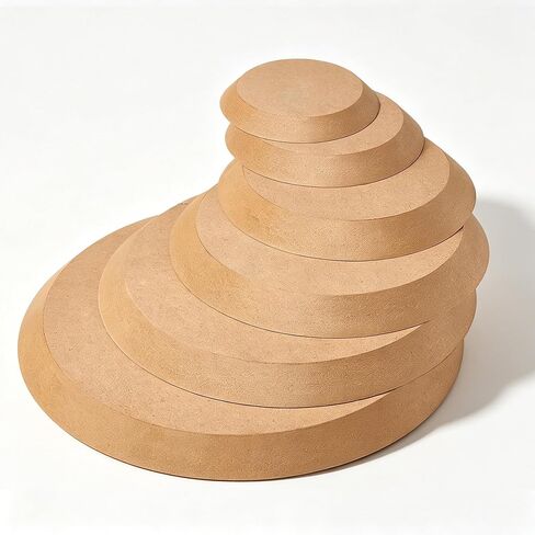 Wooden Pottery Mold Tools for Round Handbuilding, 6 Pcs, 5-10.9 in in Saudi Arabia