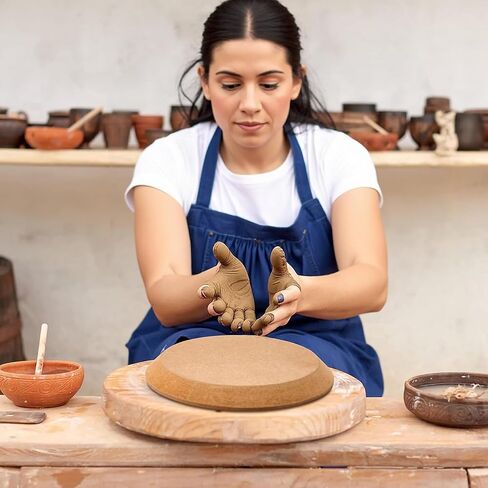 Wooden Pottery Mold Tools for Round Handbuilding, 6 Pcs, 5-10.9 in in Saudi Arabia