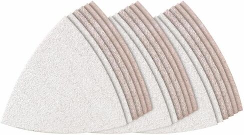 BOSCH Dremel MM80P 18-Pack Oscillating Sandpaper, Includes 80, 120, and 240 Grit Triangle Sheets, Use For Sanding Paint, Varnish, Filling Compound in Saudi Arabia