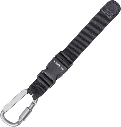 Luggage Straps, Add a Bag Luggage Strap Jacket Gripper, Metal Buckle Backpack Luggage Strap for Carry-on Baggage Suitcase Straps Belts Travel Accessories (Grey Black,Hook x 1 All Metal) in Kuwait