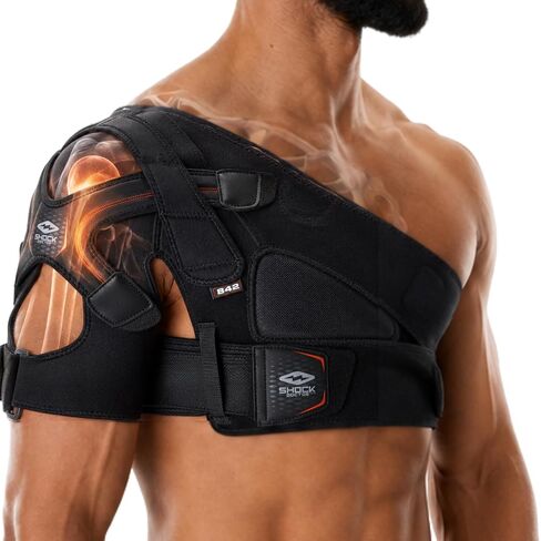 Shock Doctor Shoulder Brace for Men, Shoulder Support Brace, Prevents & Promotes Healing from AC Sprains, Rotator Cuff Shoulder Brace & Moderate Separations, Rotator Cuff Support Brace in Kuwait