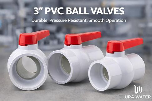 صمام كروي صغير من بلاستيك PVC بمقبس 3 انش (عبوة من قطعة واحدة) MST81100190_S in Kuwait
