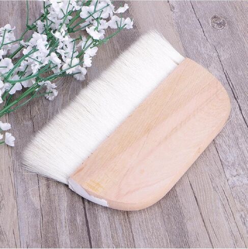 Handmade Rice Paper Pasting Brush for Calligraphy Painting Mounting, Wool Bristles with Wooden Handle, 6.3 Inch Width for Paste Application and DIY Art Craft in Saudi Arabia
