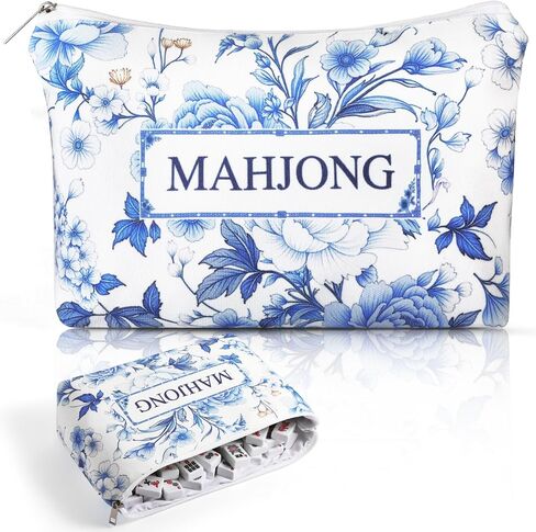 Mahjong Tile Bag with Zipper for 166 American Mahjong Tiles (1.2") in Saudi Arabia