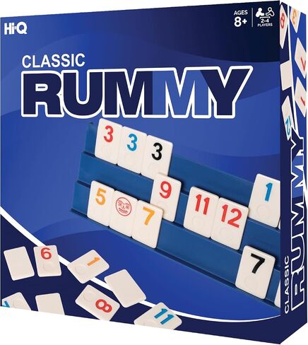 Point Games Rummy Cube 6 Player Edition Set - Classic Family Game, Ages 8+ with More Tiles, Six Racks - Ideal for Kids, Adults & Family Game Night in Kuwait