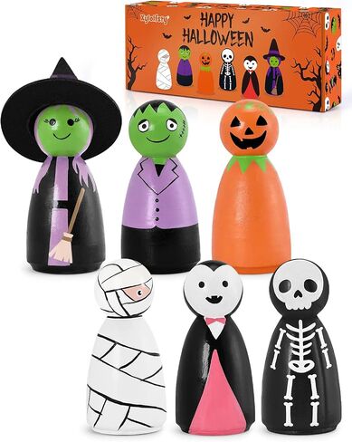 Xylolfsty Halloween Peg Dolls Halloween Party Favor Gift in Kuwait