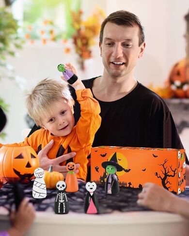 Xylolfsty Halloween Peg Dolls Halloween Party Favor Gift in Kuwait