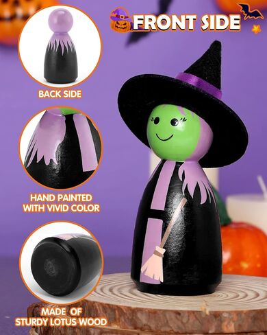 Xylolfsty Halloween Peg Dolls Halloween Party Favor Gift in Kuwait