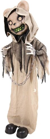 Haunted Hill Farm 3.3-Ft. Burlap Bear Halloween Animatronic in Saudi Arabia