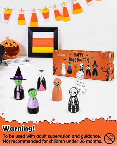 Xylolfsty Halloween Peg Dolls Halloween Party Favor Gift in Kuwait