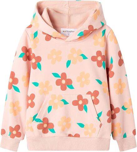 Mud Kingdom Little Girls Boys Hooded Sweatshirt Jersey Cotton Pullover Fashion Spring Fall in Kuwait