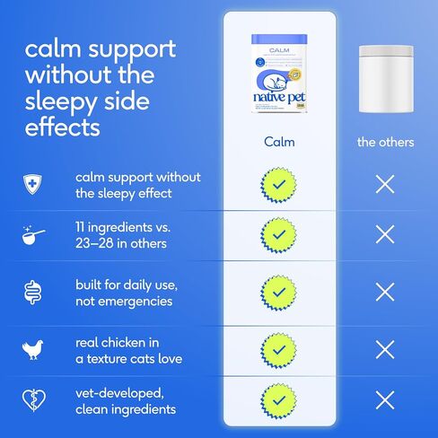 Native Pet Cat Calming Treats - Chicken Flavored Calming Chews for Cats in Kuwait