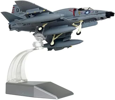 1/72 Scale A-4 Skyhawk Model Airplane with Rotatable Stand and a Runway Mat in Saudi Arabia