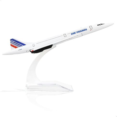 NUOTIE 1/400 Scale Concorde Airplane Model Prebuilt Diecast Aircraft Miniature Kit Airplane for Air France Metal Model for Adults Collection or Gift in Saudi Arabia