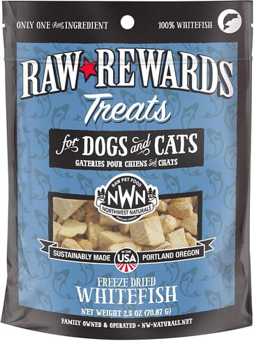 Northwest Naturals Raw Rewards Freeze-Dried Green Lipped Mussel Treats for Dogs and Cats - Bite Sized Pieces - Grain Free - 1 Ingredient - Healthy - Human Grade - All Natural - USA Made - 2 Oz in Saudi Arabia